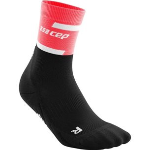 CEP The Run Socks Mid Cut V4 Pink/Black - Laufsocken, Damen
