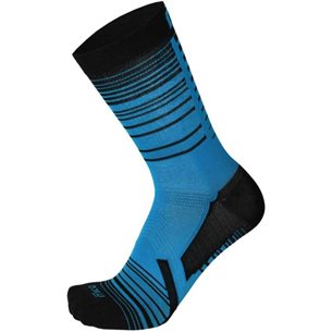 Mico Lightweight M1 Trail Run Crew Socks Blue/Black - Laufsocken