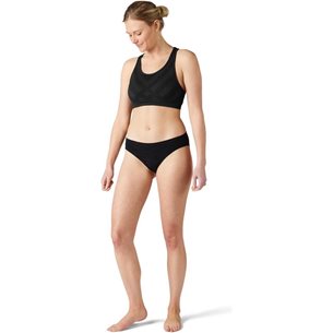 Smartwool Merino Sport Seamless Bikini Boxed Black - Slip Damen