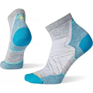 Smartwool Run Zero Cushion Ankle Wool Socks Lunar Gray - Laufsocken, Damen