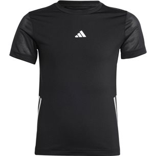 adidas Run 3S Tee Black/Refsil - T-Shirts für Kinder