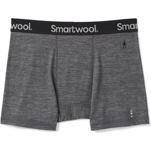 Smartwool Boxer Brief Wool Medium Gray Heather - Unterhose Herren