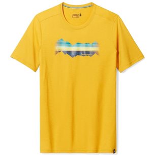 Smartwool Mountain Horizon Graphic Short Sleeve Tee Slim Fit Wool Honey Gold - T-Shirt, Herren