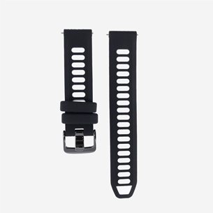 Elevate Watch Band for Forerunner 18mm (Silicone) Black/White - Uhrenzubehör