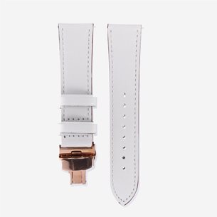 Elevate Watch Band for Forerunner 22mm (Leather) White - Uhrenzubehör