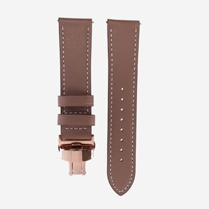 Elevate Watch Band for Forerunner 22mm (Leather) Rice Yellow - Uhrenzubehör