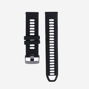 Elevate Watch Band for Forerunner 22mm (Silicone) Black/White - Uhrenzubehör