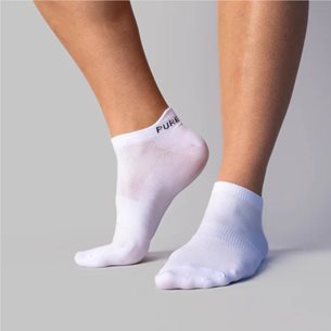 PureLime Footies 2-pack White/White