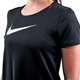 Nike Swoosh Run T-Shirt Black/Ref.silver - T-Shirt, Damen