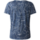 The North Face Printed Sunriser Short Sleeve Shirt Shady Blue Print - T-Shirt, Damen