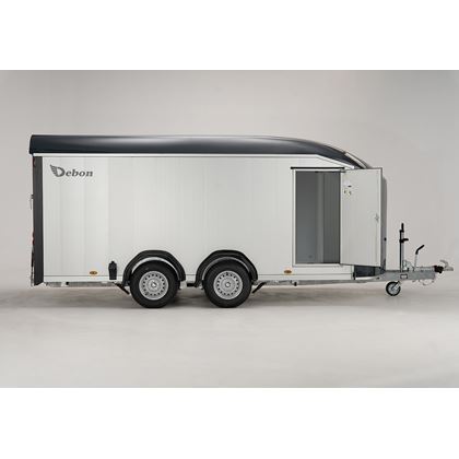 Debon Roadster C900 - grå aluminiumväggar, Skåpsläp