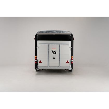 Debon Roadster C900 - grå aluminiumväggar, Skåpsläp