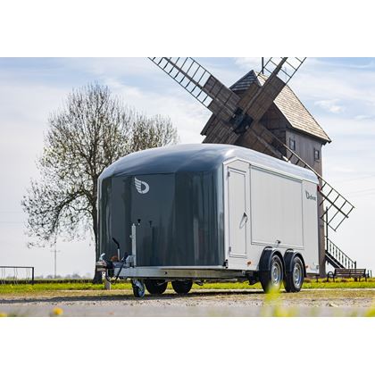 Debon Roadster C900 - grå aluminiumväggar, Skåpsläp