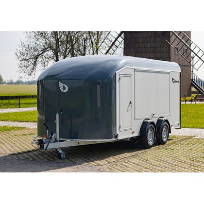 Debon Roadster C900 - grå aluminiumväggar, Skåpsläp