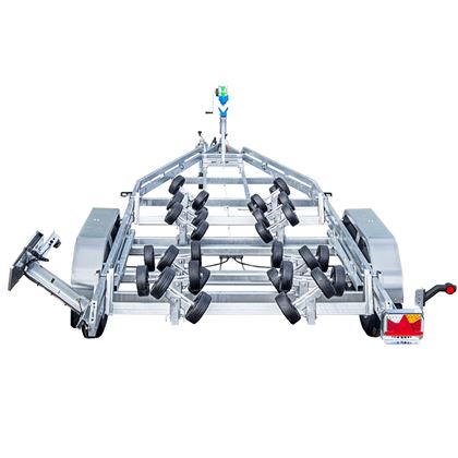 Tiki BP2600-DRB Multirullar, Båttrailer bromsad