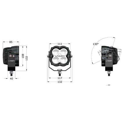 Lazer LED arbetslampa Utility 45