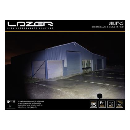 Lazer LED arbetslampa Utility 25
