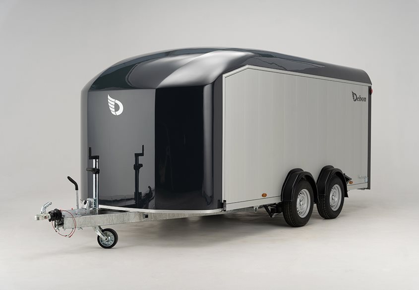 Debon Roadster C900 - grå aluminiumväggar, Skåpsläp