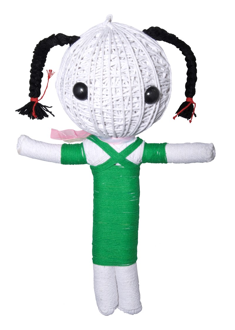Knytdocka, grön dress