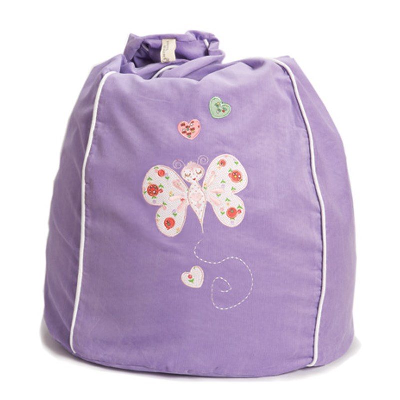 Sackosäck, lila fjäril