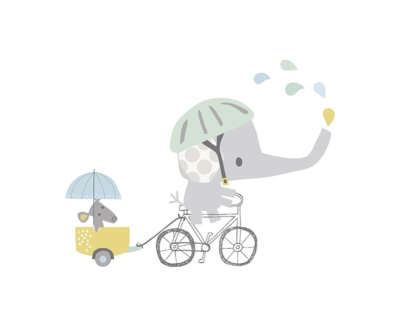 Wallsticker, elefant