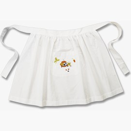 Förkläde i midje modell med brodyr, bagare/bär