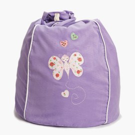 Sackosäck, lila fjäril
