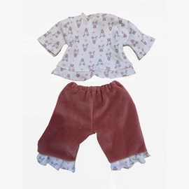 Pyjamas set till docka