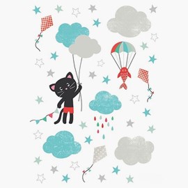 Wallsticker, katt