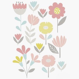 Wallsticker, blommor