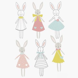 Wallsticker, kaniner