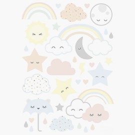 Wallsticker, moln