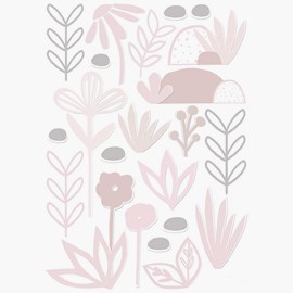 Wallsticker, blommor & blad