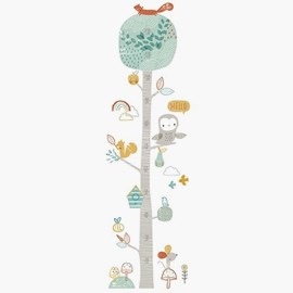 Mätsticka wallsticker, träd
