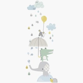 Mätsticka wallsticker, regn