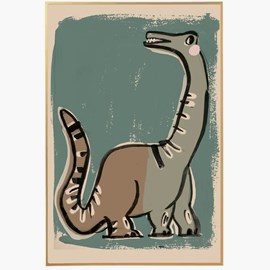 Affisch, dinosaurie