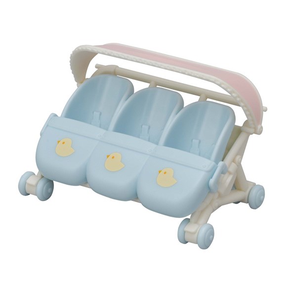 Sylvanian families Triplets stroller
