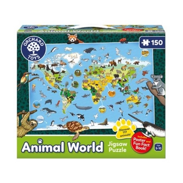 Orchard Toys Pussel 150 bitar, animal world