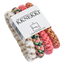 Kknekki 4-p, vit/rosa/aprikos/grön-rosa
