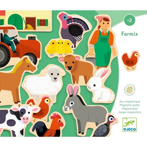 Djeco Wooden magnetic, farmix