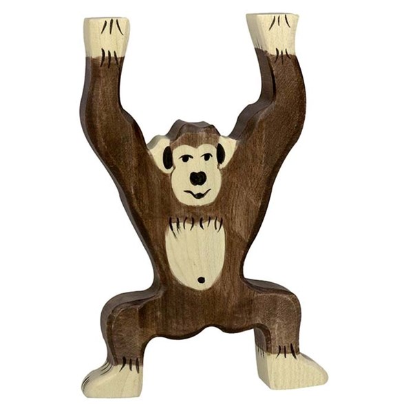 Holztiger Schimpans, stående