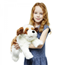 The Puppet Company Handdocka brun & vit hundvalp