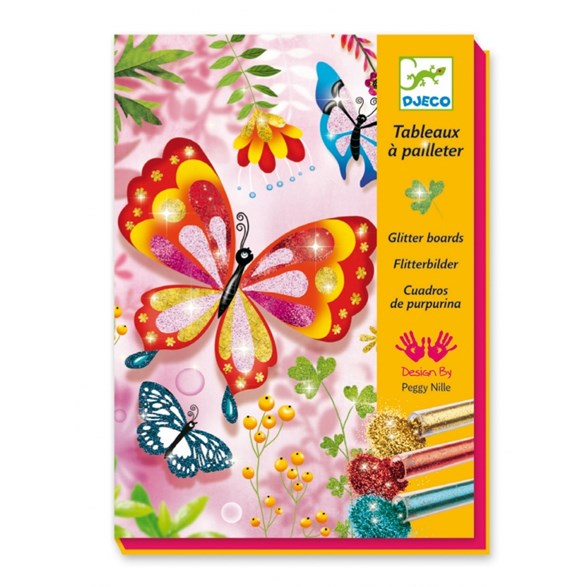 Djeco glitter boards, butterflies
