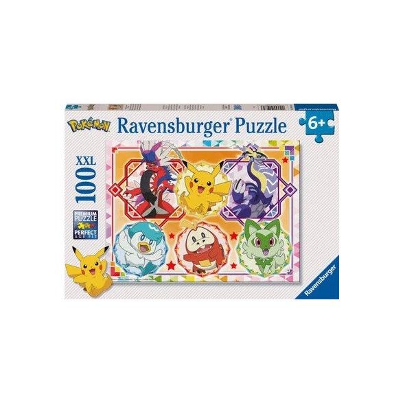 Ravensburger Pussel 100 bitar, Pokémon