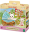 Sylvanian families Chocolate rabbit twins with pram
