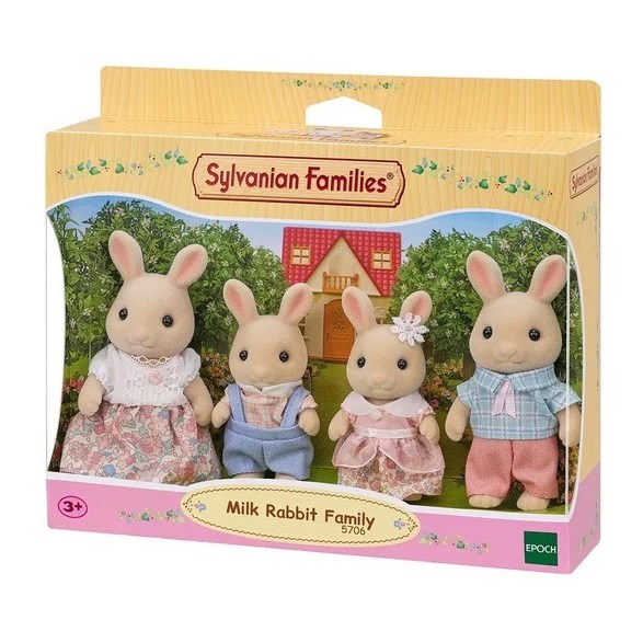Sylvanian families Milk rabbit family