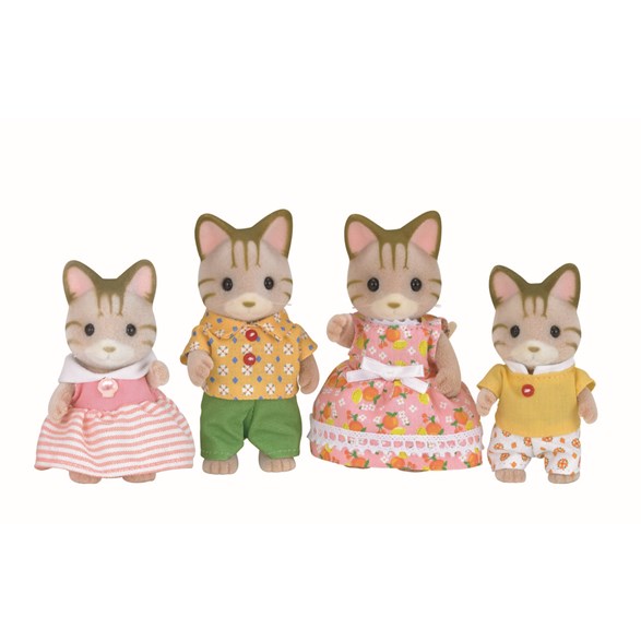 Sylvanian families Striped Cat Family