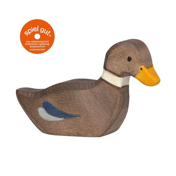 Holztiger Anka, simmande