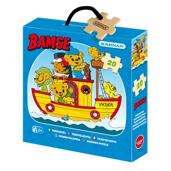 Kärnan Träpussel 20 bitar, Bamse