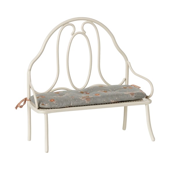 Maileg Vintage bench miniature, offwhite